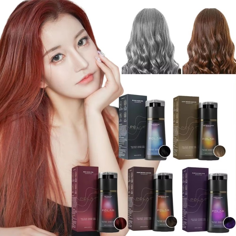 Hair Care Natural Ingredients - Shampoo colorant pour cheveux, 200 ml,