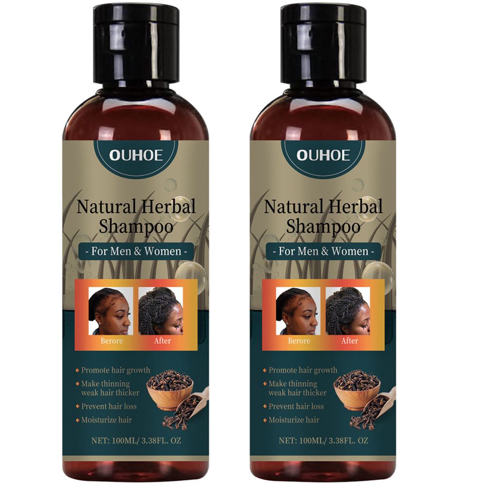 Hair Care Natural Ingredients - 2pcsx100ml Shampoing pour la croissance des